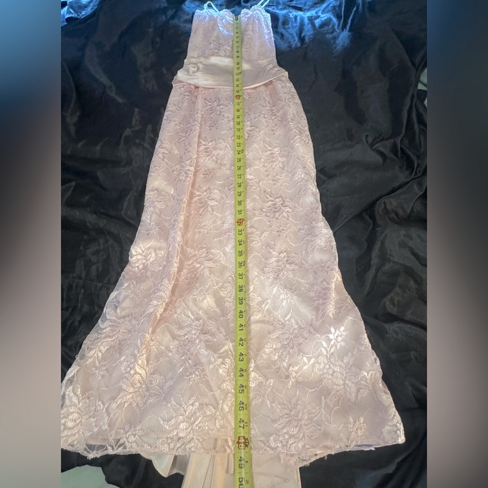 Roberta Bridal Pink Lace Prom Dress - Picture 11 of 11